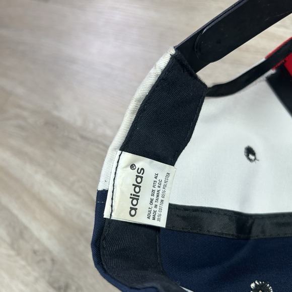 VTG 90s Adidas USA Trefoil Snapback Hat Red White Blue Cap - Picture 4 of 7